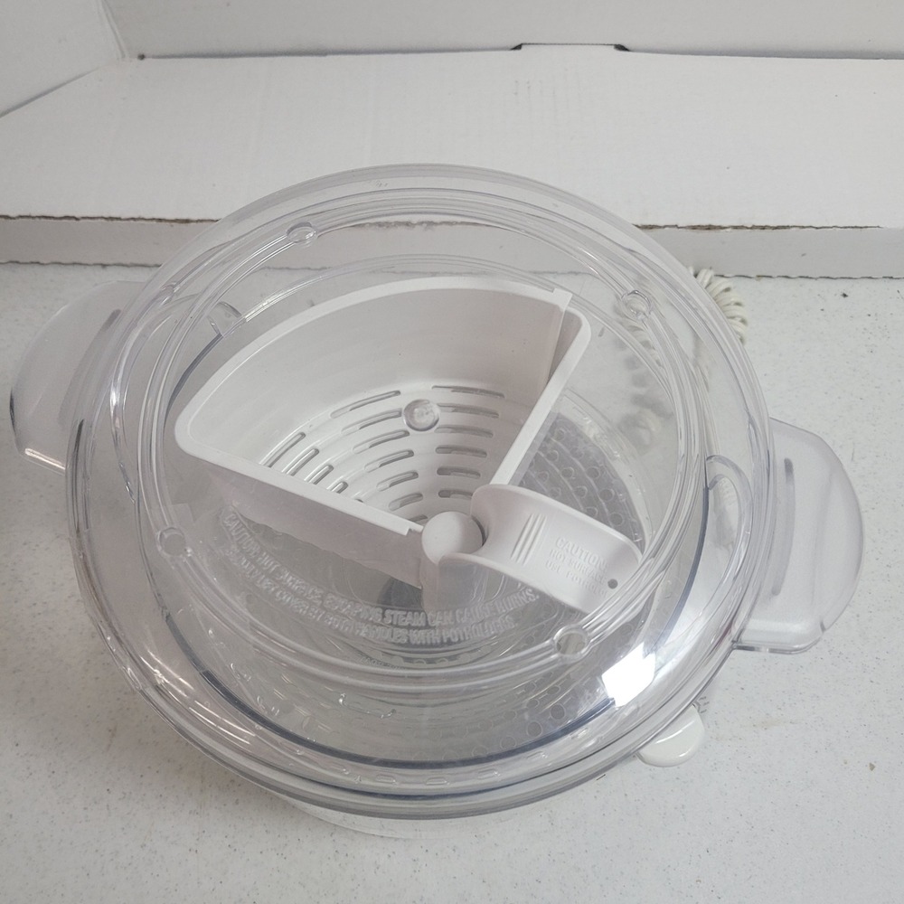 Black & Decker Handy Steamer Plus Food Steamer Rice Cooker HS90 HS10 White - Picture 8 of 11